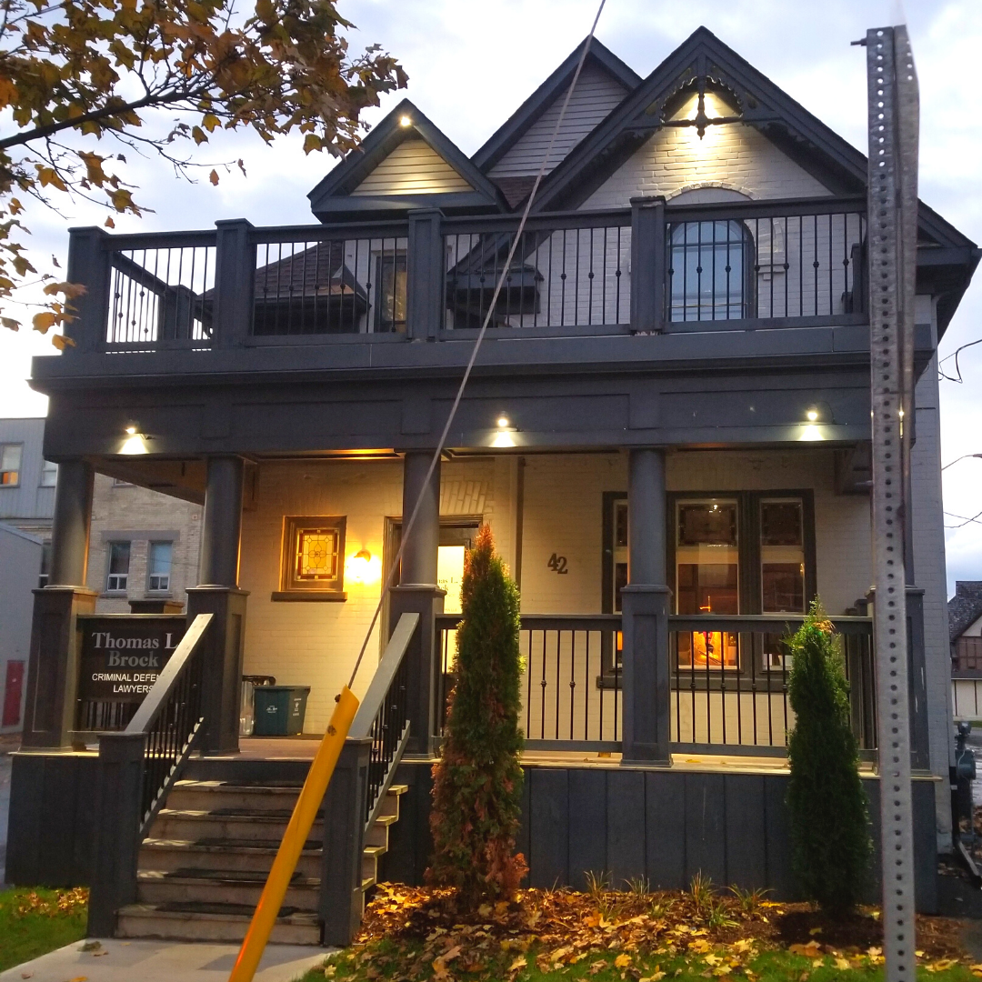 Victorian House in Kitchener Lit up with Exterior Lighting